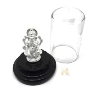 999 Pure Silver Ganesh idol / Statue / Murti Suitable for Car Deck