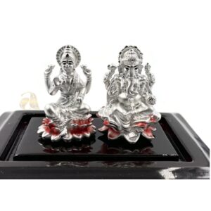 999 Pure Silver Ganesha Lakshmi / Laxmi idol / Statue / Murti