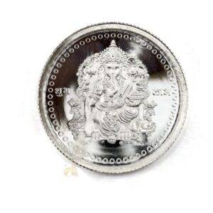 999 Pure Silver Ganesha Five Grams Coin