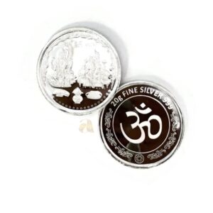 999 Pure Silver Ganesha Lakshmi / Laxmi Twenty Gram Coin