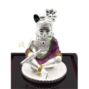 999 Pure Silver Krishna Idol / Statue / Murti