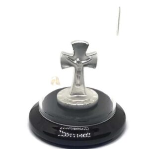 999 Pure Silver Lord Jesus Christ with Cross Idol / Statue