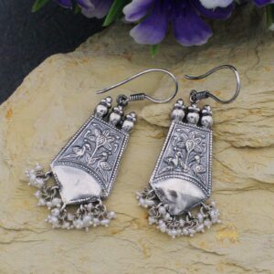 Dangler silver earrings