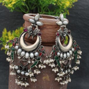 Pearl Silver Earrings,Silver Pearl Earrings