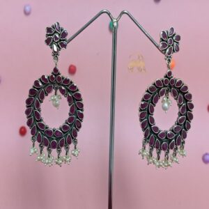 Kemp Stones Silver Earring