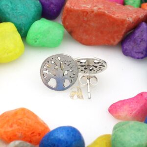 Life of tree silver stud