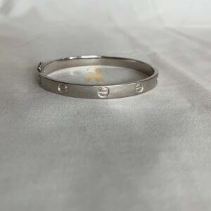 Cartier Design Silver Bangle