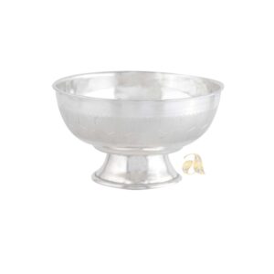 Silver Floral Design Prasadam Bowl