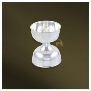 Deepam Pair Crafted Plain in Silver